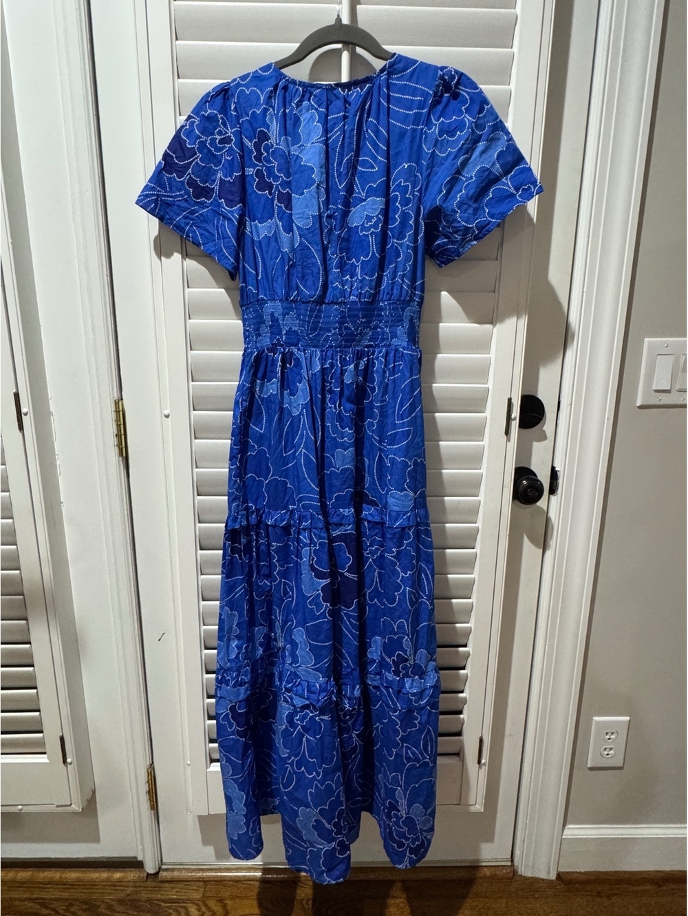 Sugarlips Blue Floral Midi Dress Size XS